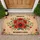 Abolish ICE No Human Is Illegal Slogan Red Poppy Floral - Human Rights Advocacy Home Decor Doormat - 1