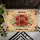 Abolish ICE No Human Is Illegal Slogan Red Poppy Floral - Human Rights Advocacy Home Decor Doormat - 6