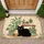 Black Cat Houseplants Garden - Home Decor Gift for Cat Owners Doormat - 1