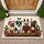 Festive French Bulldogs Christmas Holly - Holiday Dog Lover Gift Doormat - 1
