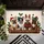 Festive French Bulldogs Christmas Holly - Holiday Dog Lover Gift Doormat - 6