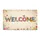 Welcome Floral Typography Hummingbird Butterfly - Inviting Home Decor Gift Doormat - 3