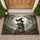 Mischievous Opossum Witch Hat Scooter - Off To Cause A Kerfuffle Halloween Decor Doormat - 1