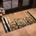 Delicate Wildflower Silhouettes Stripes - Farmhouse Home Decor Gift Doormat - 4