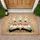 White Ducks Pink Bow Heart Scroll Floral Greenery - Home Accent Gift Doormat - 1