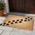 Realistic Winding Black Paw Prints Trail Earthy Background - Outdoor Decor Gift for Dog Lover Doormat - 5