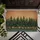 Evergreen Pine Trees Snowflakes - Winter Rustic Home Decor Gift Doormat - 6