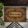 Unwelcome Gothic Text Victorian Scrollwork Damask - Home Decor Gift for Gothic Art Lover Doormat - 6