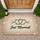 Intertwined Hearts Just Married Script - Wedding Celebration Newlyweds Gift Doormat - 1