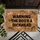 Mischievous Dog WARNING THE DOG'S A DICKHEAD Humorous Home Decor Gift Doormat - 6