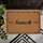 Cursive Home Paw Print Rustic - Farmhouse Home Decor for Pet Owners Doormat - 6