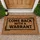 Come Back With Warrant Black Text Tan Mat - Property Rights Home Security Defense Doormat - 1