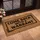 Come Back With Warrant Black Text Tan Mat - Property Rights Home Security Defense Doormat - 4