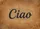 Ciao Cursive Text Rustic Brown - Home Decor Gift Doormat - 7