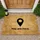 Topographical Map Pin You Are Here - Welcome Home Outdoor Decor Doormat - 1