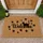 Welcome Black Cat Paw Prints - Home Decor Gift for Cat Lover Doormat - 1