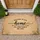 Welcome Home Custom Family Name and Year Botanical Accents - Housewarming Gift for New Home Doormat - 1