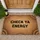 CHECK YA ENERGY - Mindfulness Lifestyle Decor Gift for Wellness Enthusiast Doormat - 1