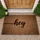Hey Cursive Lettering Background Warm Welcome Home Decor Doormat - 1