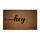 Hey Cursive Lettering Background Warm Welcome Home Decor Doormat - 3