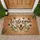 Welcome Playful Dog Paw Prints Botanical – Everyday Home Decor Gift for Dog Owners Doormat - 1
