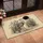 Heron Wading Bird Marsh Reeds Cattails Black Disc - Wildlife Lover Home Decor Gift Doormat - 4