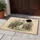 Heron Wading Bird Marsh Reeds Cattails Black Disc - Wildlife Lover Home Decor Gift Doormat - 5
