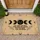 Moon Phases Botanical Wildflowers Home Safety Blessing - Rustic Housewarming Gift Doormat - 1