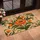 Orange Bloom Olive Leaf - Home Decor Gift Doormat - 4