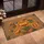 Sculpted Stylized Floral Blooms Lush Botanical Earthy Garden Living Doormat - 4