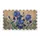 Blue Iris Flowers Bird Buffalo Check Border - Farmhouse Home Decor Gift Doormat - 3