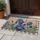 Blue Iris Flowers Bird Buffalo Check Border - Farmhouse Home Decor Gift Doormat - 5