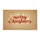 Merry Christmas Script Golden Bokeh - Christmas Holiday Season Doormat - 3