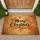 Merry Christmas Calligraphy Snowflakes - Festive Holiday Decor Doormat - 1