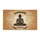 Namaste Welcome Meditating Buddha Silhouette Lotus Pose - Spiritual Yoga Home Decor Doormat - 3