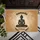 Namaste Welcome Meditating Buddha Silhouette Lotus Pose - Spiritual Yoga Home Decor Doormat - 6