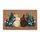 Two Rabbits Embracing Forest Pine Trees - Wildlife Lover Home Decor Gift Doormat - 3