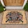 Black Birds Mandala Geometric Floral Folk Art Vines - Home Decor Gift for Bird Lovers Doormat - 1
