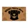 Black Dog WOOF You're Here Welcome Home Decor - Dog Lover Gift Doormat - 3