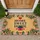 Home Sweet Home Pink House Red Hearts Green Leaf Floral Vine - Home Decor Gift Doormat - 1