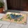 Blue Atlas Moth Celestial Moons Garden Flowers - Nature Lover Home Decor Gift Doormat - 5