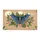 Blue Atlas Moth Celestial Moons Garden Flowers - Nature Lover Home Decor Gift Doormat - 3