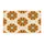 Mid-Century Modern Sunbursts Teal Golden Orange Decor Gift Doormat - 3