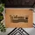 Welcome Script Bird Bowl Wavy Lines Textured Field - Everyday Home Decor Gift Doormat - 6