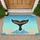 Whalecome Whale Tail Ocean Waves - Ocean Lover Home Decor Gift Doormat - 1