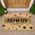 Howdy Western Stars Desert Sand Scrollwork - Old West Home Decor Gift Doormat - 1