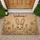 Welcome Bunny Spring Flowers - Garden Decor Gift for Bunny Lover Doormat - 1