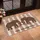 Custom Family Name Elephants Intertwined Trunks Heart Mandala - Home Decor Gift for Couples Doormat - 4