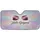 Glamorous Magenta-Pink Eyes Hello Gorgeous Glitter - Beauty Lover Gift for Her Car Sunshade - 3