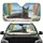 Green Eyed Grey Cat Vintage Surfboards Tropical Ocean - Car Decor Cat Lover Gift Car Sunshade - 1